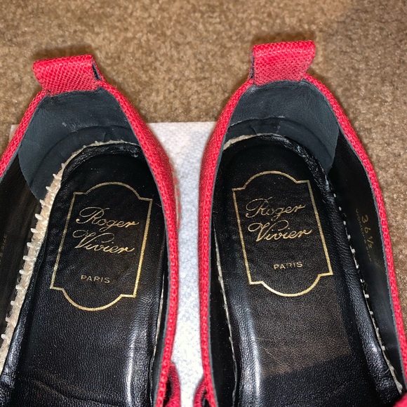 SOLD!! Roger Vivier Canvas rhinestones Espadrilles in Red - Picture 7 of 11